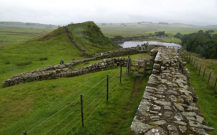 Hadrian's Wall -- one of several celebrated walls that worked less well than expected in keeping out dodgy foreigners but looks amazing!