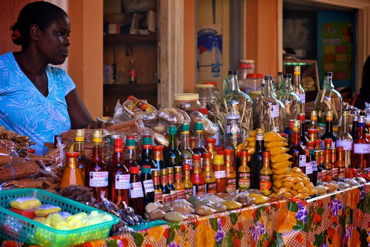 Castries market is a great place to buy some of St Lucias beautiful spices