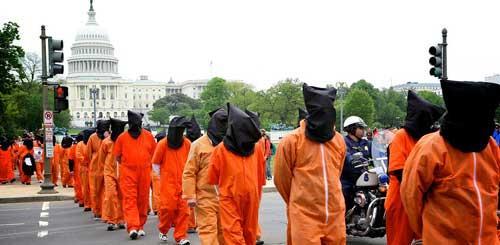 A 2013 protest of the NDAA and detention of prisoners in Guantanamo, led by Amnesty International (source)