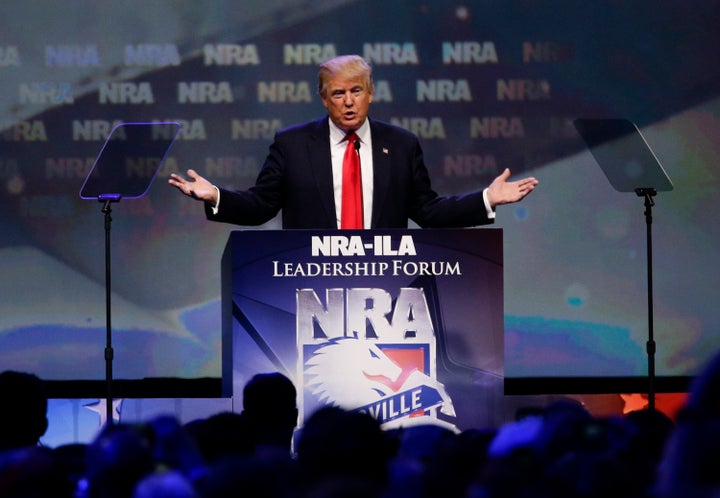 Donald Trump says he can protect people from gun violence.