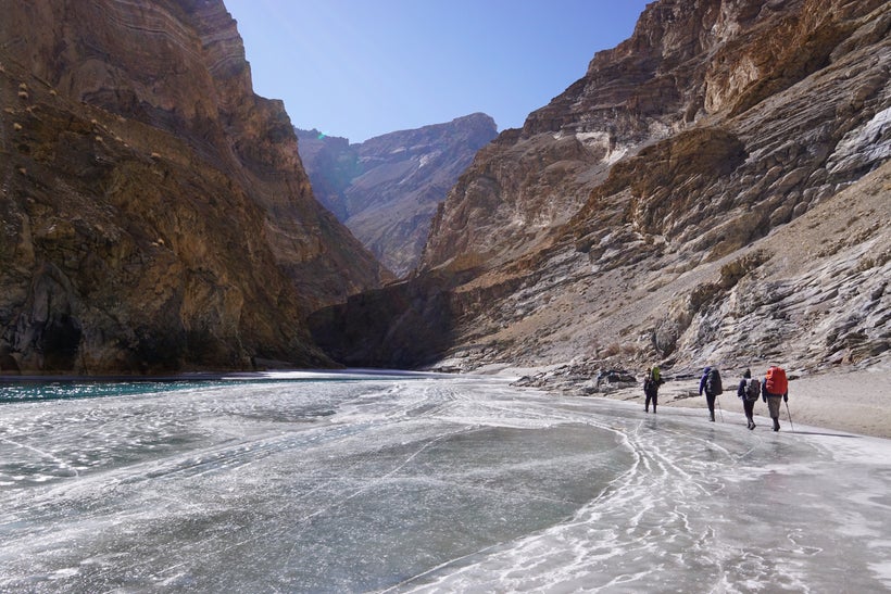 The vast expanse of ice which were mostly flat