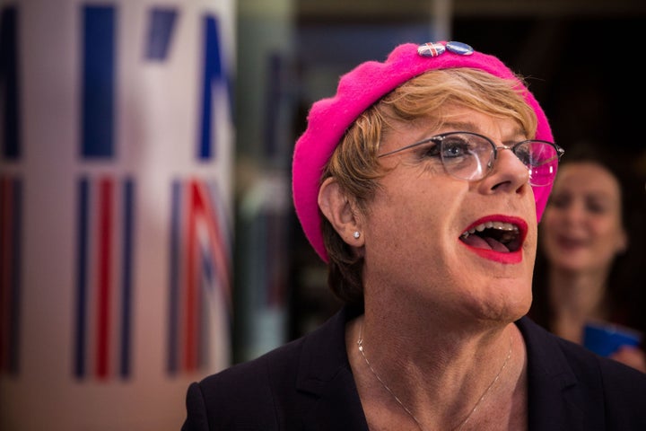 Eddie Izzard at the March for Europe event in London on Saturday