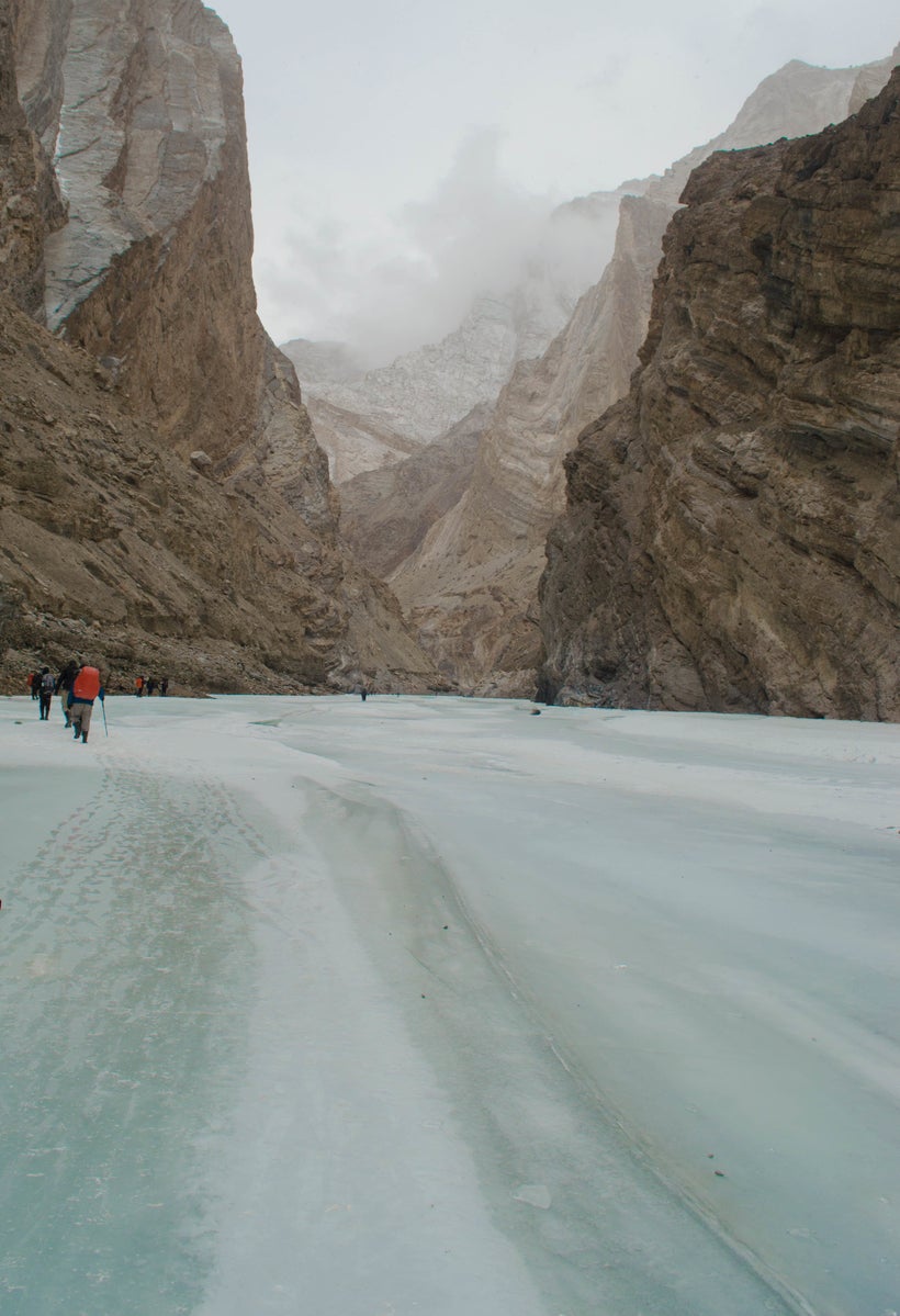 The landscape changed so quickly. It looked like the frozen gate to the winter roads had opened