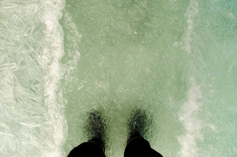 First, it's ankle deep and it gets deeper and deeper and you can only hope the water doesn't reach your waist