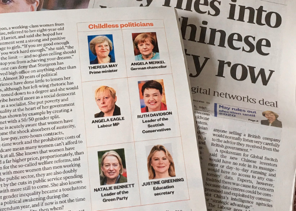 The 'childless politicians' list that featured six women