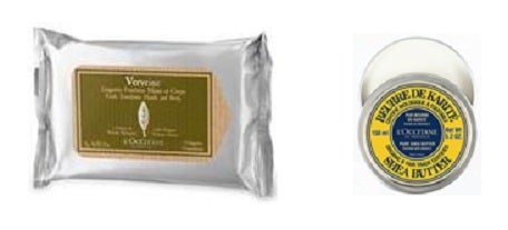 L'OCCITANE travel essentials.