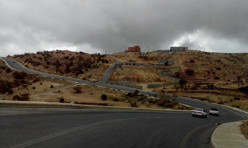A road of Al Baha City while driving through its peaceful highway