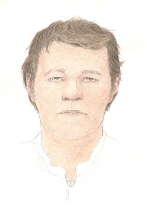 <strong>An artist's impression of how he may have looked in life </strong>