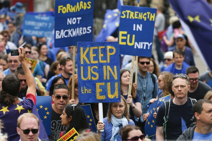 <strong>Four million people backed a petition calling for Brits to be given a second vote</strong>
