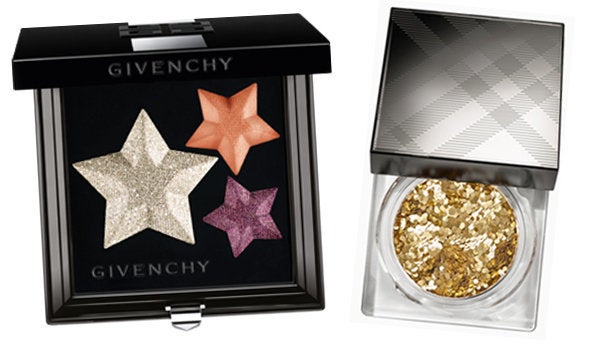 Givenchy Superstellar Le Prisme Eye Palette (£40.50), Burberry Gold Glitter Shimmer Dust (£20)