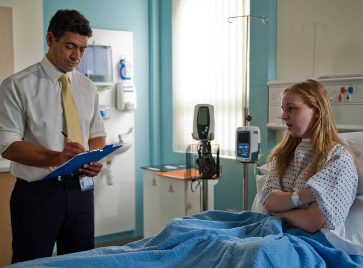 <strong>Doctors are concerned by the fact Belle is hearing voices in her head</strong>
