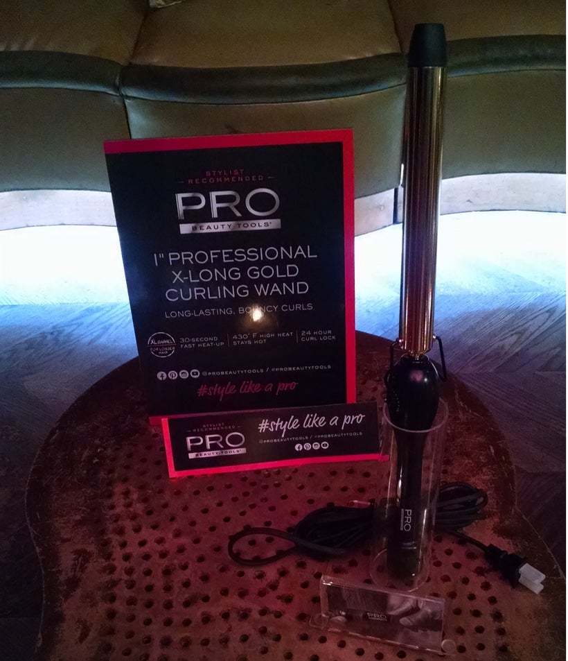 PRO Beauty Tools Professional X-Long Gold Curling Wand.