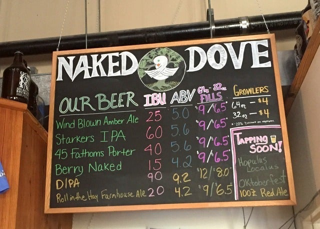 Naked Dove Brewery, Canandaigua Beer Trail