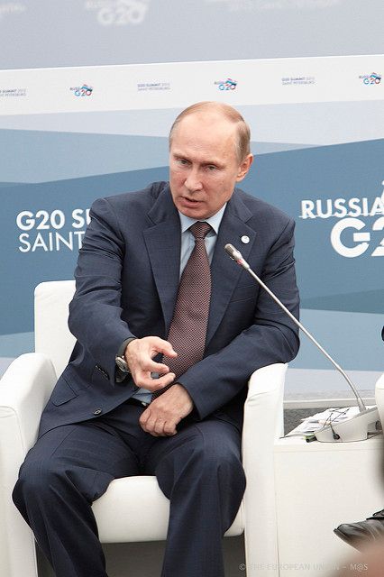 Russian President Vladimir Putin at a G20 Summit