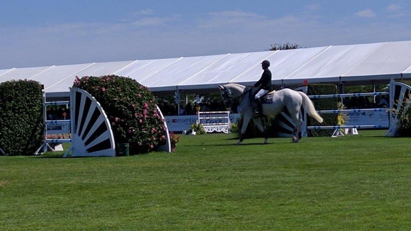 On course at the Hampton Classic