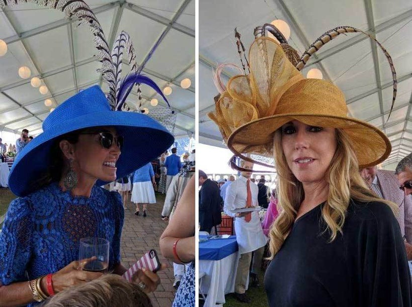 Hats are adorned with feathers and flourishes. The bigger the hat, the better.