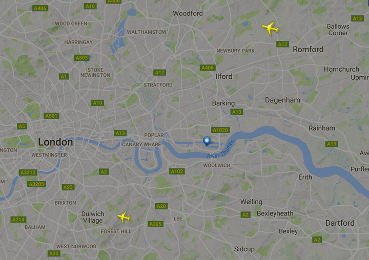 <strong>No flights are landing or taking off from London City Airport</strong>