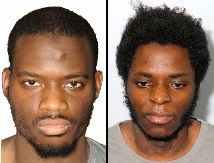 <strong>Michael Adebolajo (left) and Michael Adebowale</strong>