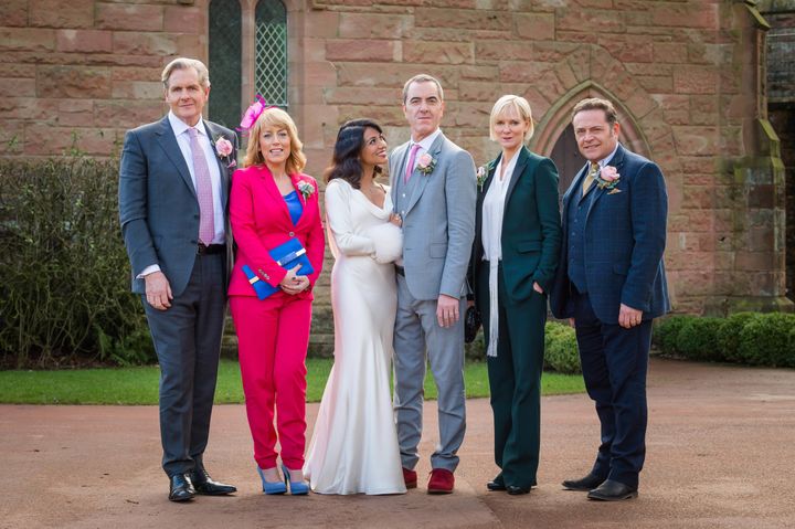Adam Williams tied the knot as 'Cold Feet' returned