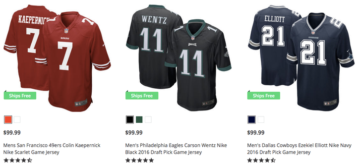 Men's philadelphia eagles carson wentz nike black game outlet jersey