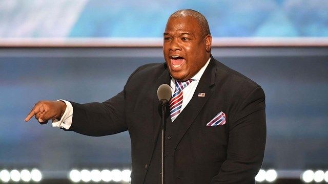 Pastor Mark Burns speaking at the RNC July 21, 2016