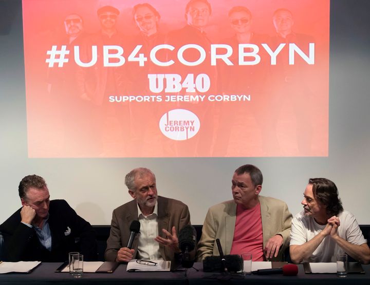 One of the UB40s and Jeremy Corbyn
