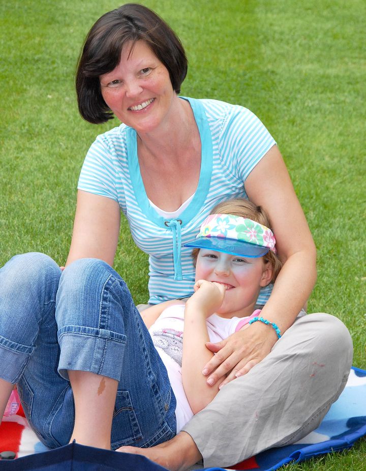 Elizabeth Edwards with her daughter Katie Edwards