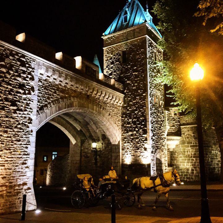 The walled city of Quebec can only be entered through four gates.