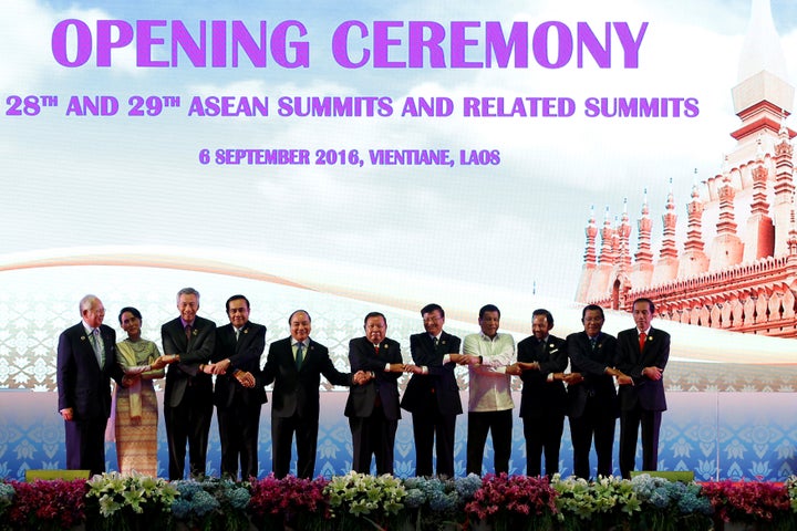 The opening ceremony of ASEAN Summit in Vientiane, Laos September 6, 2016. President Obama cancelled a meeting with Rodrigo Duterte following the latter's inflammatory remarks.