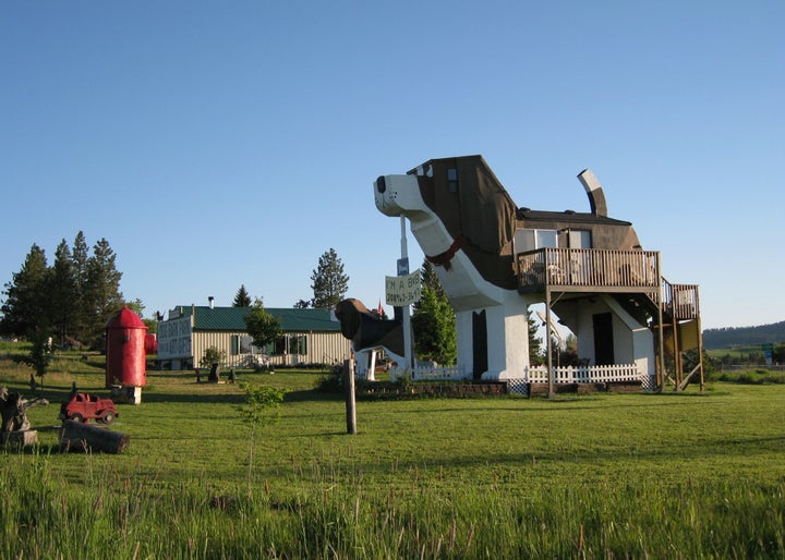 The bed and breakfast.