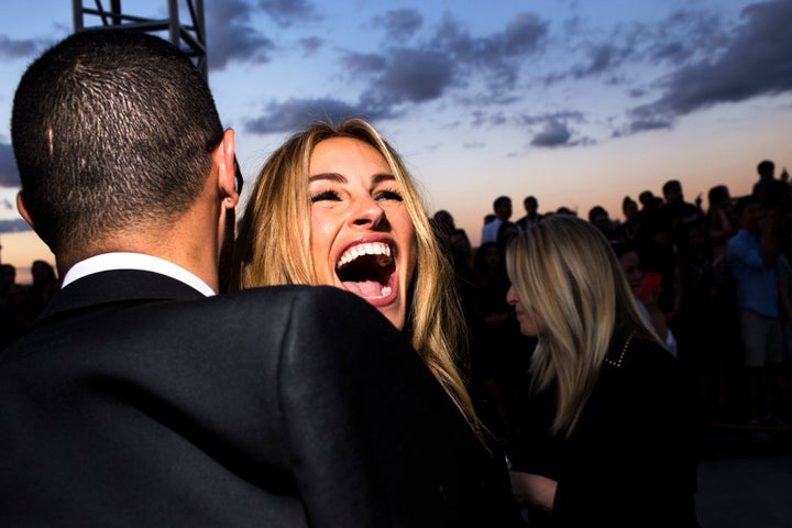 Julia Roberts at the Givenchy show during New York Fashion Week, Spring/Summer 2016, on September 11, 2015.