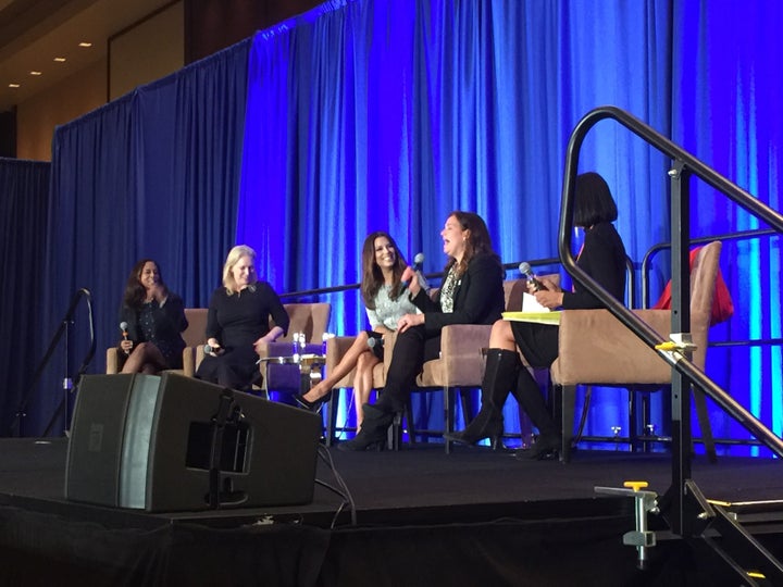 <i>Women for Hillary Fundraising Event on May 4 in Washington, D.C., featuring a panel discussion with Eva Longoria, NY Sen. Kirsten Gillibrand, NARAL president Ilyse Hogue, and Cheryl Mills.</i> 