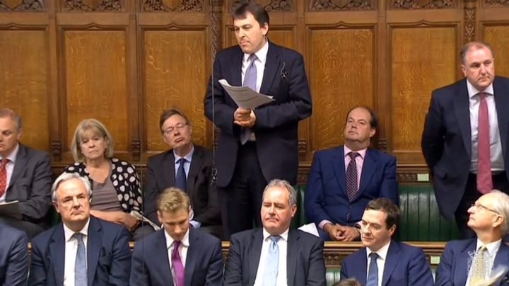 Osborne, pictured bottom second right, demoted to the backbenches