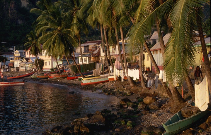 Visit the pretty fishing village of Soufriere by boat.