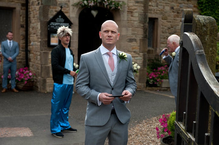 David waits for his bride