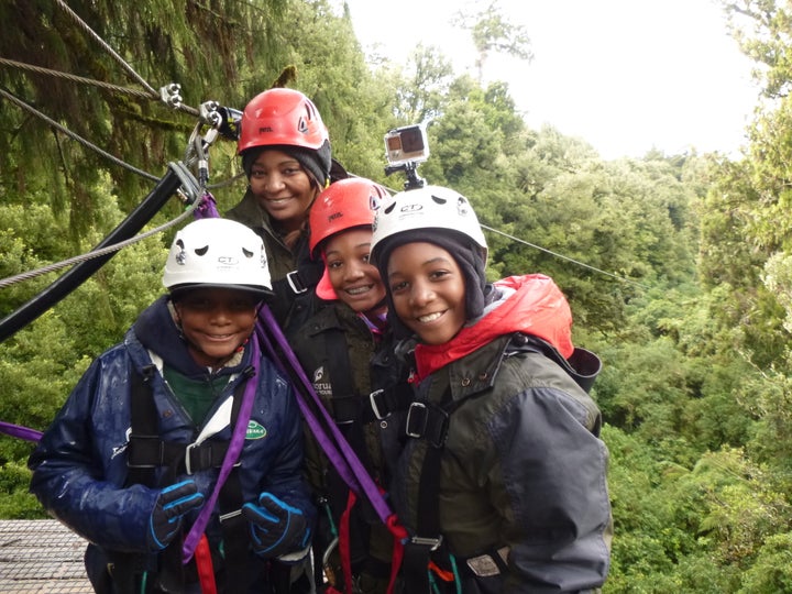 4 Deep ziplining through the New Zealand rainforest