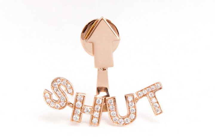 Nadine Ghosn Shut Up Earring, £956 from nadineghosn.com