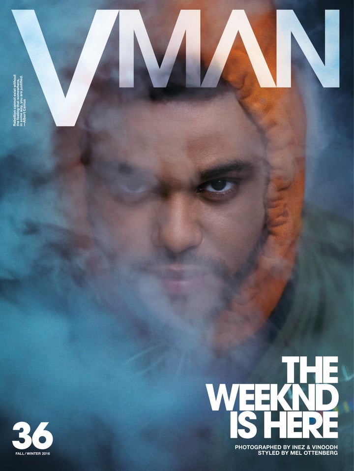 The Weeknd covers the Fall/Winter 2016 issue of V Man magazine.