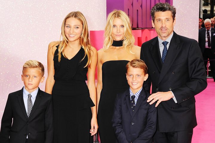 Patrick Dempsey brought the whole fam to the premiere of "Bridget Jones' Baby." 