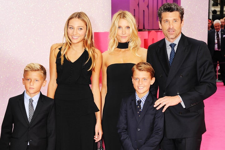 Patrick Dempsey brought the whole fam to the premiere of "Bridget Jones' Baby." 