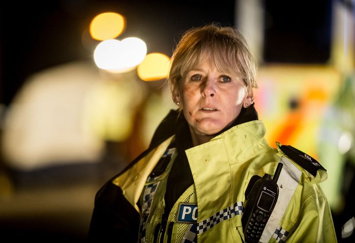 <strong>Sarah Lancashire as Sergeant Catherine Cawood in 'Happy Valley'</strong>