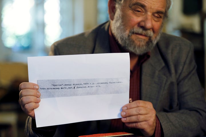 Gideon Remez, one of the Israeli researchers who said on Thursday that Soviet-era documents showed that Palestinian President