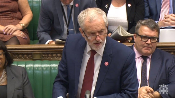 Corbyn in PMQs