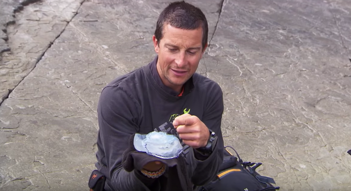 Bear Grylls and the offending jellyfish