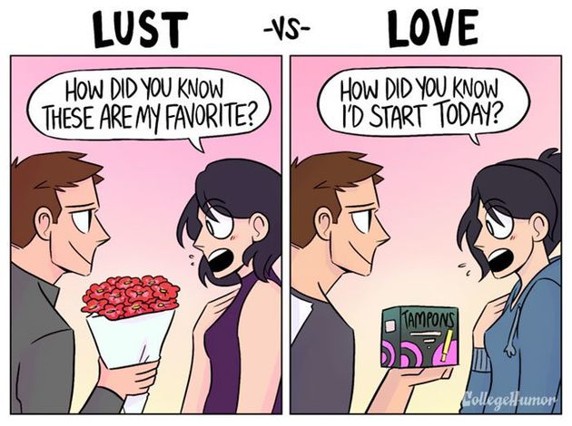 The Difference Between Lust And Long Time Love As Told In Comics