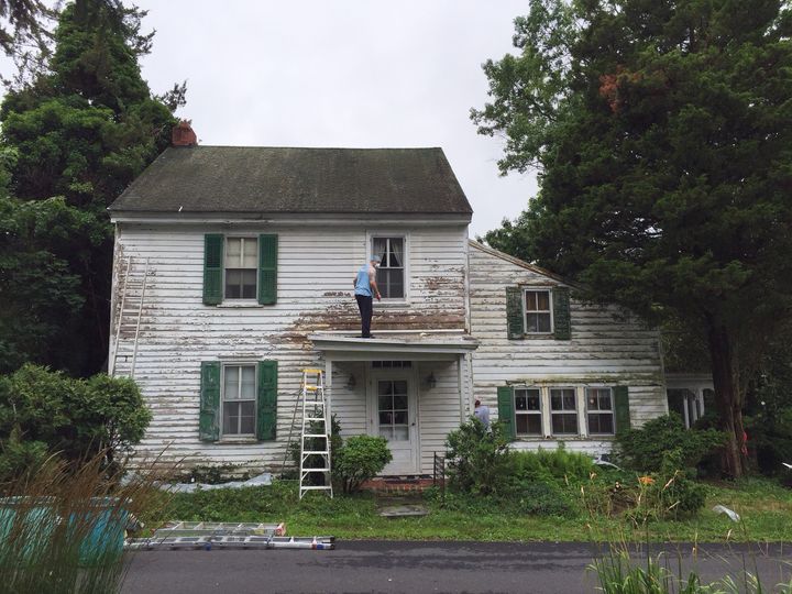The home was in need of a paint job and lawn work. 