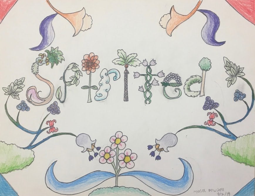Myasia Dowdell, "Spirited," 2014, Pencil on Paper