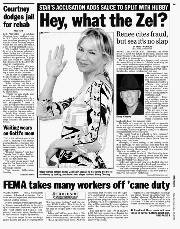 Daily News page 3, September 17, 2005.