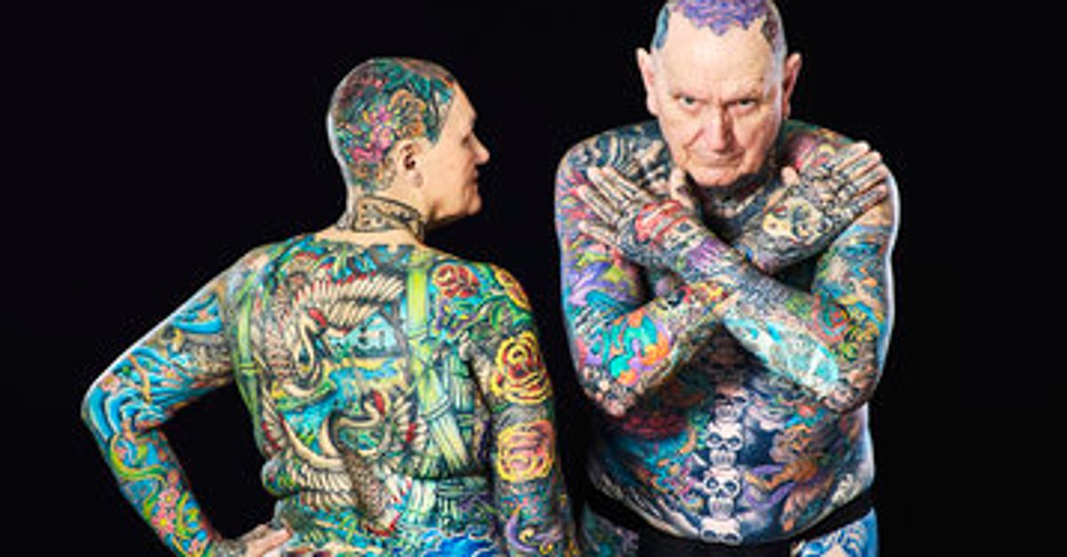 Senior Couple Breaks World Record For Most Tattoos On The Body Huffpost Post 50
