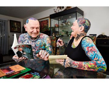 Most tattooed senior citizens in the world.
